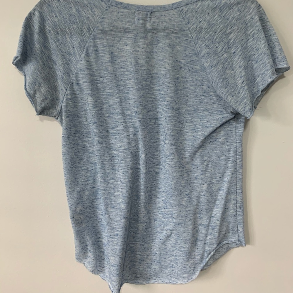 Soft Blue Patterned Shirt - Picture 2 of 3